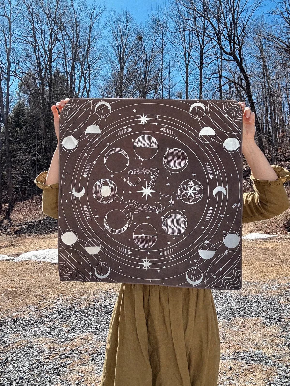 Star Seeker Velvet Altar Cloth